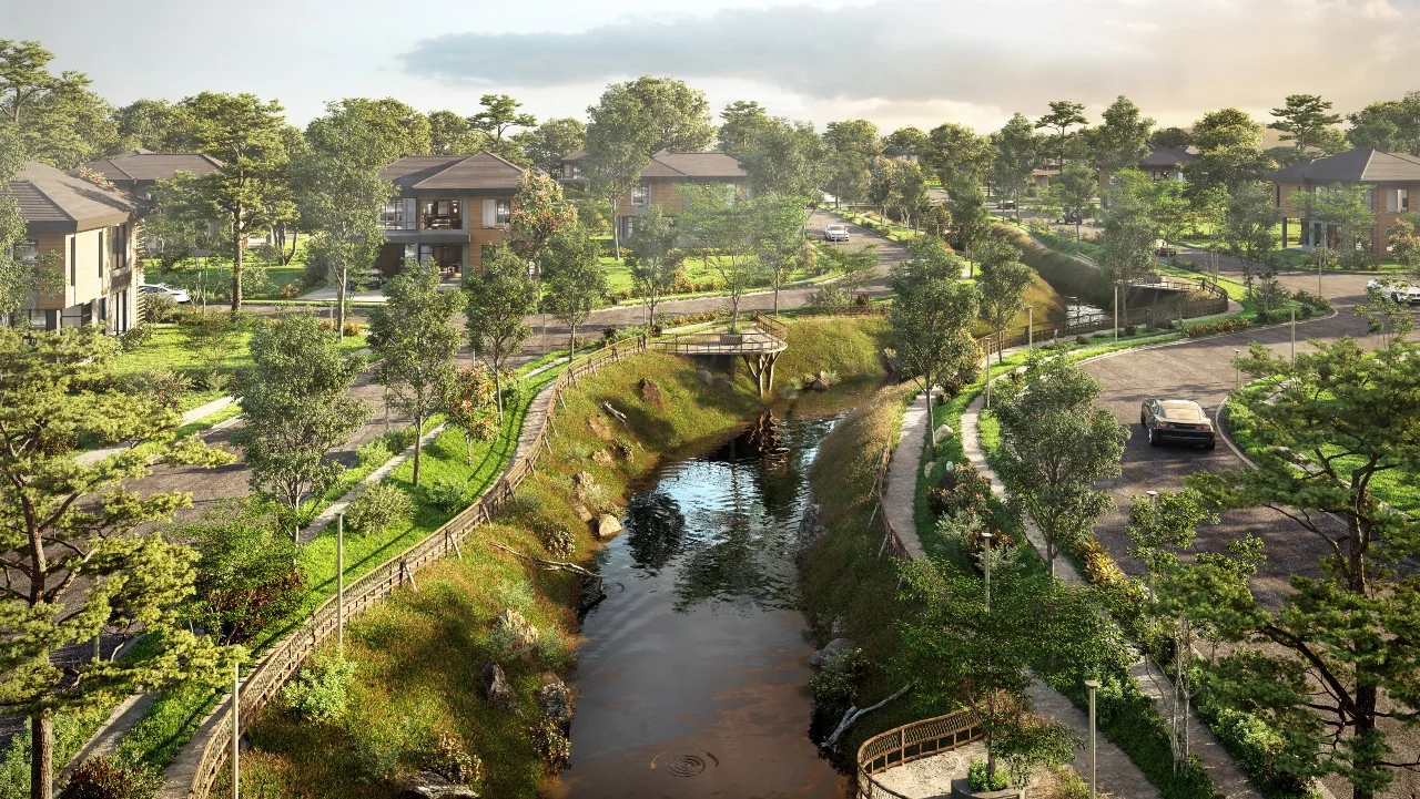 Meadow Creekside Greenbelt (Semi Aerial)